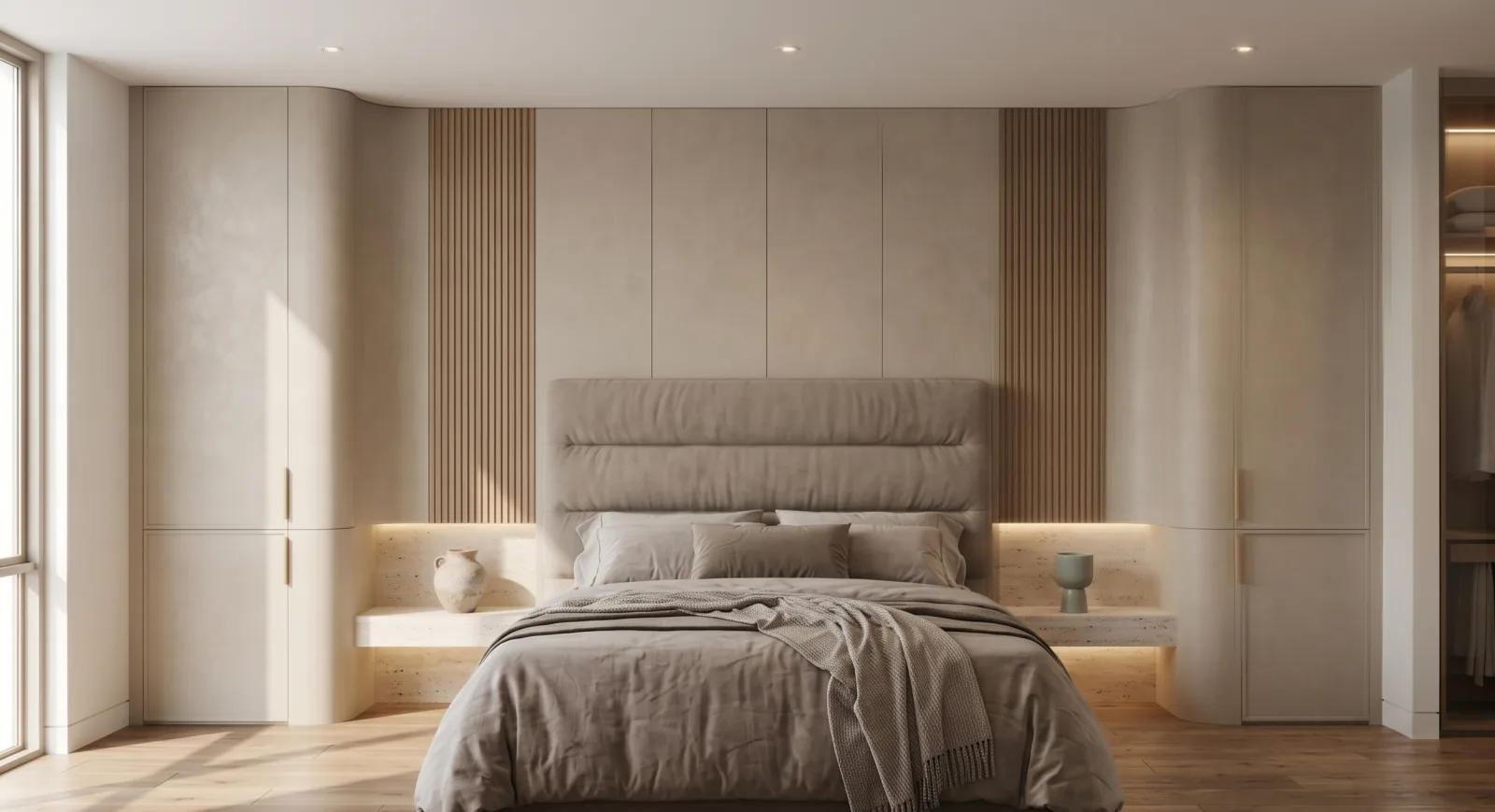 Kamar Set Headboard Putih