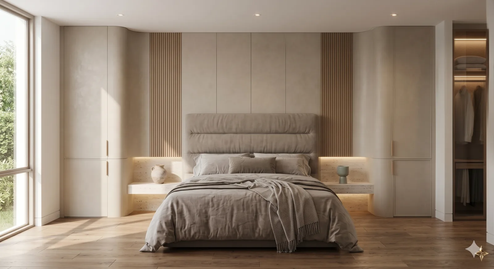 Kamar Set Headboard Putih